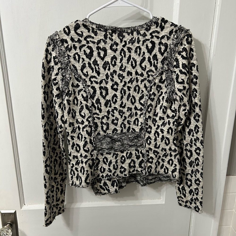 Leopard Print Cardigan Jacket - image 3